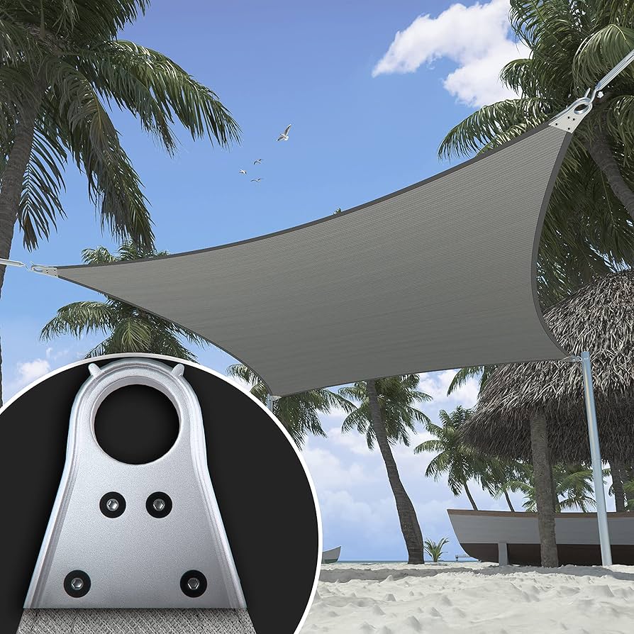 Amazon.com : ShadeMart Heavy Duty 25' x 25' Grey Sun Shade